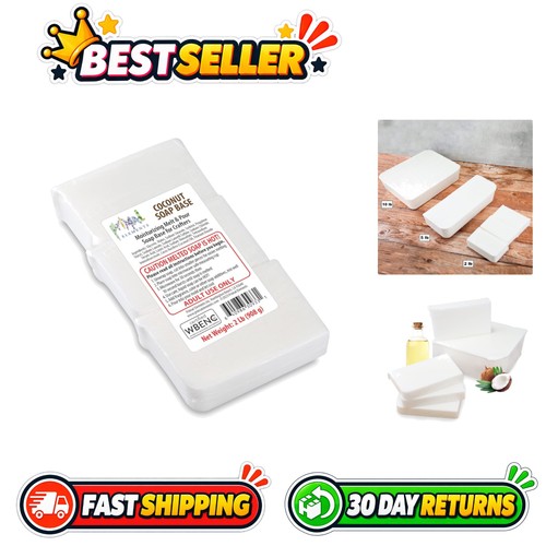 Coconut oil soap base - coconut, 2lb