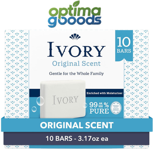 Ivory gentle bar soap - 10, pack