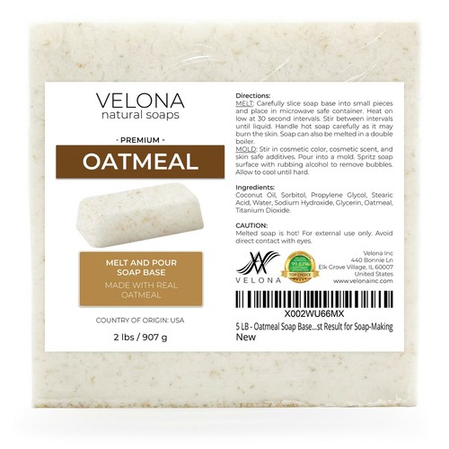 Lb oatmeal soap - 2,4,5,10,25,